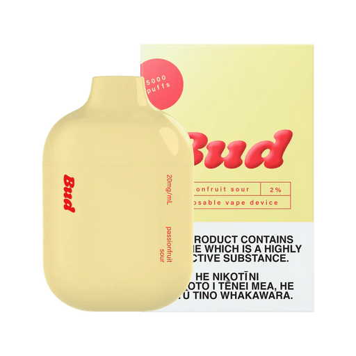 Passionfruit Sour | Bud Disposable Vape | 5000 Puffs - NZ Vapez 