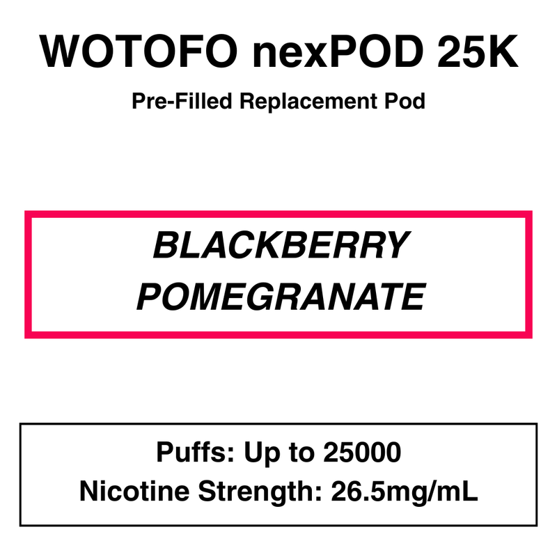 Wotofo Nexpod 25K Pre-Filled Pod Vape - NZ Vapez 