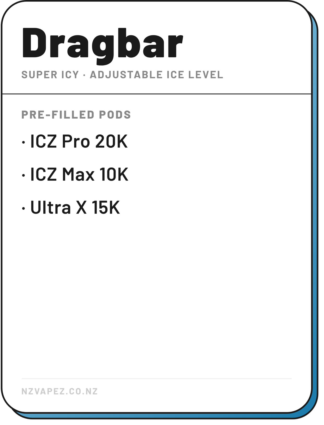 Dragbar Vapes NZ | ICZ Pro 20K & ICZ Max 10K