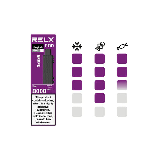 Grape | RELX MAX Replacement Pod - NZ Vapez 