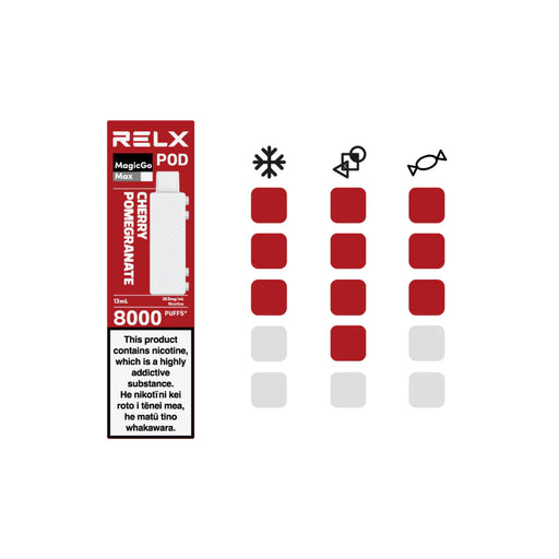 Cherry Pomegranate | RELX MAX Replacement Pod - NZ Vapez 