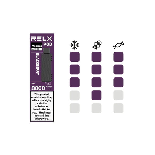 Blackberry | RELX MAX Replacement Pod - NZ Vapez 