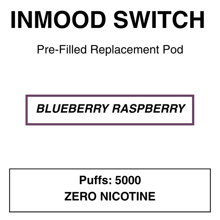 Blueberry Raspberry | INMOOD Switch 5000 Puffs | Zero Nicotine - NZ Vapez 