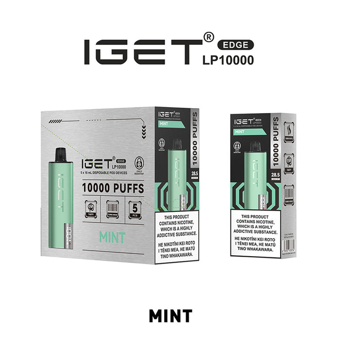 IGET EDGE 10000 PUFFS STARTER KIT - NZ Vapez 