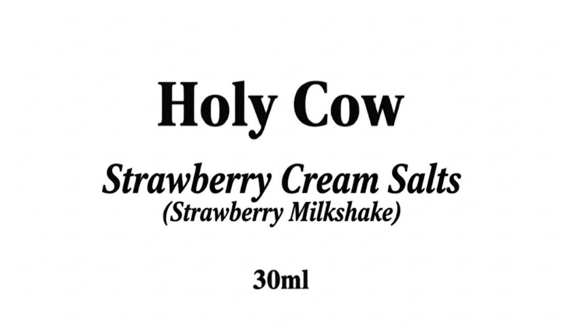 Holy Cow | Strawberry Cream (Strawberry Milkshake)  | 30ml - NZ Vapez 