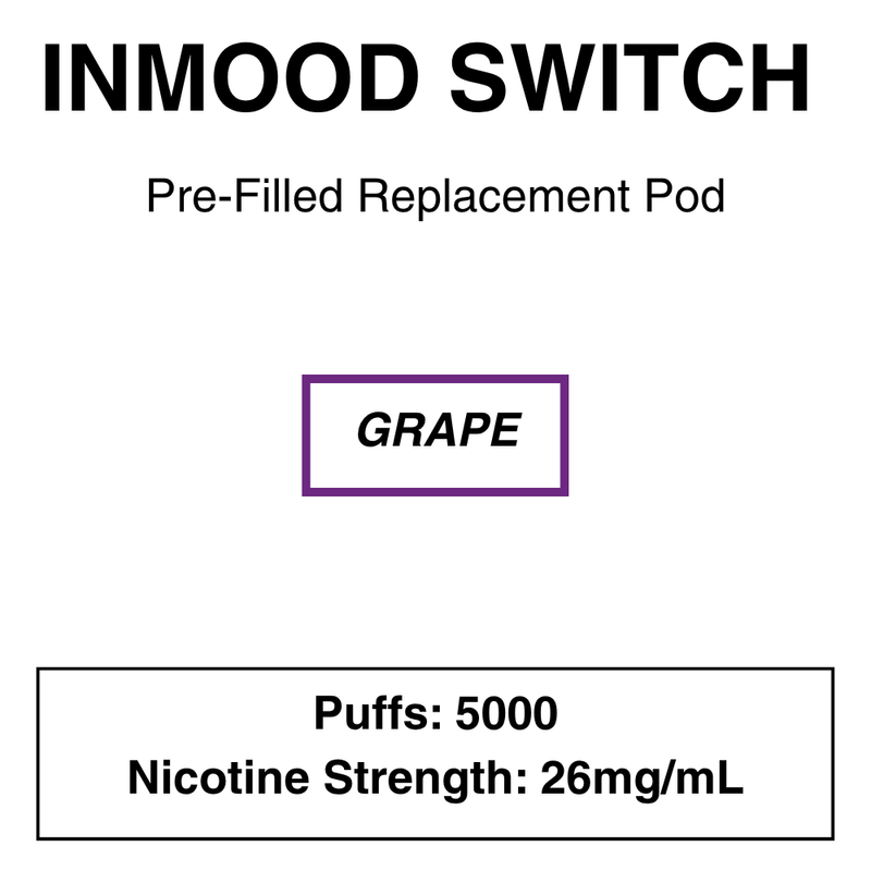 INMOOD Switch Replacement Pods -26mg (4%) - NZ Vapez 