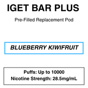 IGET BAR PLUS POD 3.0 | 10000 Puffs (New!) - NZ Vapez 