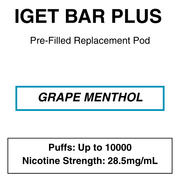 IGET BAR PLUS POD 3.0 | 10000 Puffs (New!) - NZ Vapez 