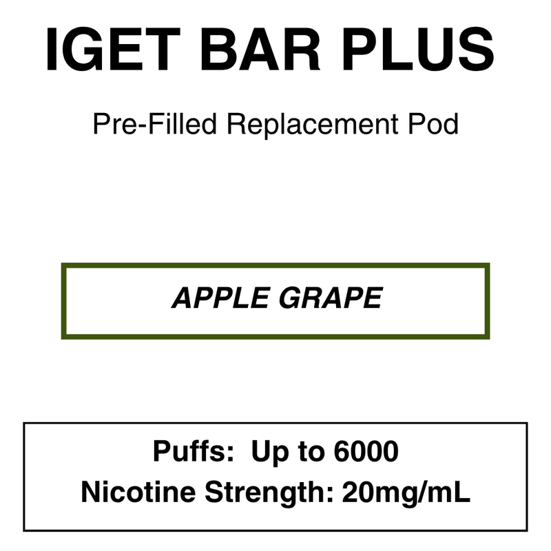 IGET BAR PLUS Replacement Pods | 6000 Puffs - NZ Vapez 