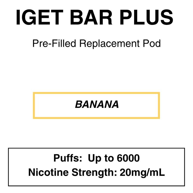 IGET BAR PLUS Replacement Pods | 6000 Puffs - NZ Vapez 