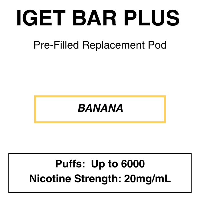 IGET BAR PLUS Replacement Pods | 6000 Puffs - NZ Vapez 