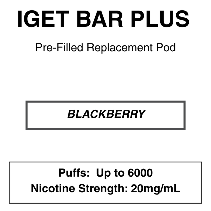 IGET BAR PLUS Replacement Pods | 6000 Puffs - NZ Vapez 