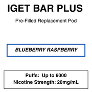 IGET BAR PLUS Replacement Pods | 6000 Puffs - NZ Vapez 