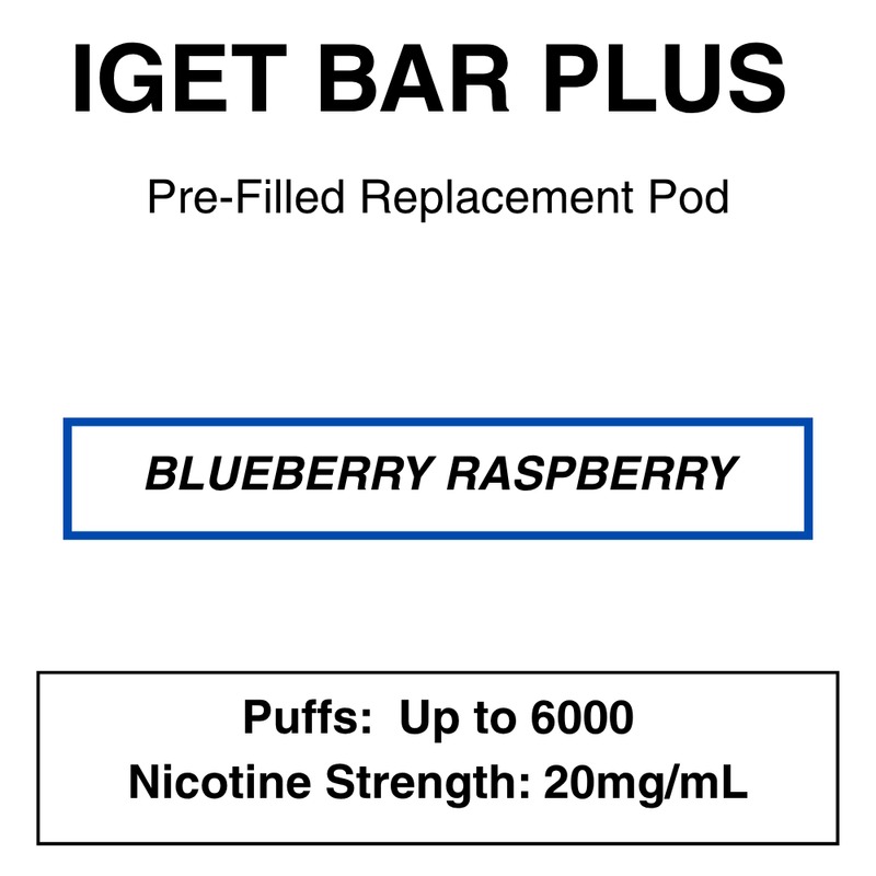 IGET BAR PLUS Replacement Pods | 6000 Puffs - NZ Vapez 
