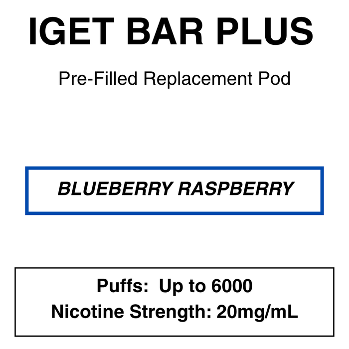 IGET BAR PLUS Replacement Pods | 6000 Puffs - NZ Vapez 