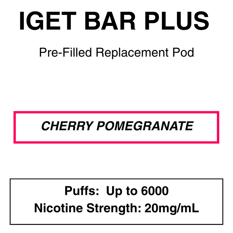 IGET BAR PLUS Replacement Pods | 6000 Puffs - NZ Vapez 