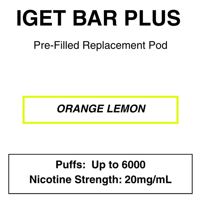 IGET BAR PLUS Replacement Pods | 6000 Puffs - NZ Vapez 