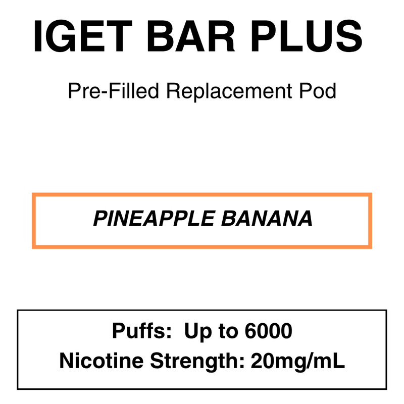 IGET BAR PLUS Replacement Pods | 6000 Puffs - NZ Vapez 