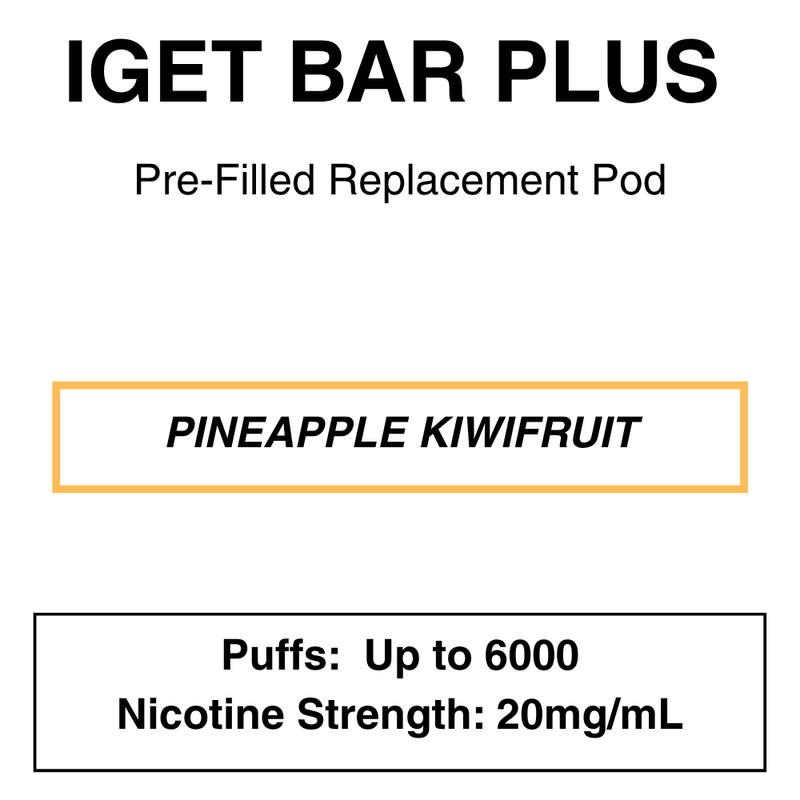 IGET BAR PLUS Replacement Pods | 6000 Puffs - NZ Vapez 