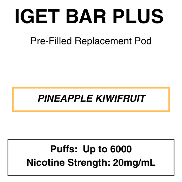 IGET BAR PLUS Replacement Pods | 6000 Puffs - NZ Vapez 