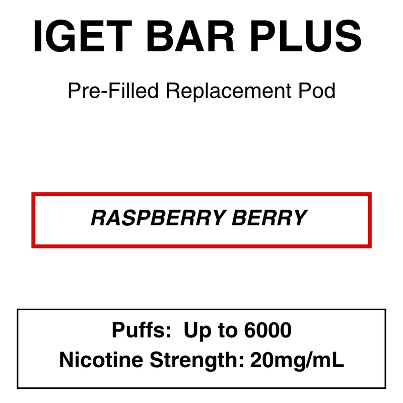 IGET BAR PLUS Replacement Pods | 6000 Puffs - NZ Vapez 