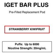 IGET BAR PLUS Replacement Pods | 6000 Puffs - NZ Vapez 