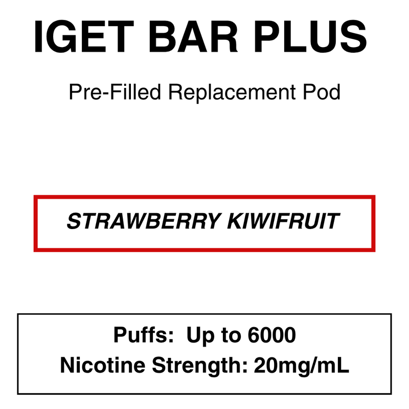 IGET BAR PLUS Replacement Pods | 6000 Puffs - NZ Vapez 
