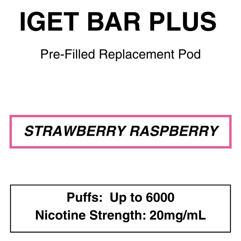 IGET BAR PLUS Replacement Pods | 6000 Puffs - NZ Vapez 