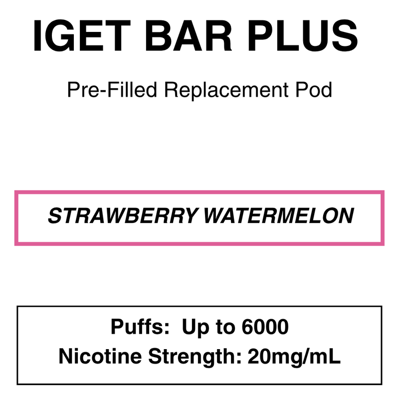 IGET BAR PLUS Replacement Pods | 6000 Puffs - NZ Vapez 
