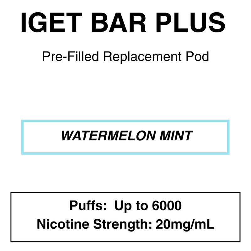 IGET BAR PLUS Replacement Pods | 6000 Puffs - NZ Vapez 