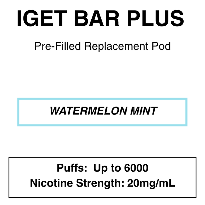 IGET BAR PLUS Replacement Pods | 6000 Puffs - NZ Vapez 