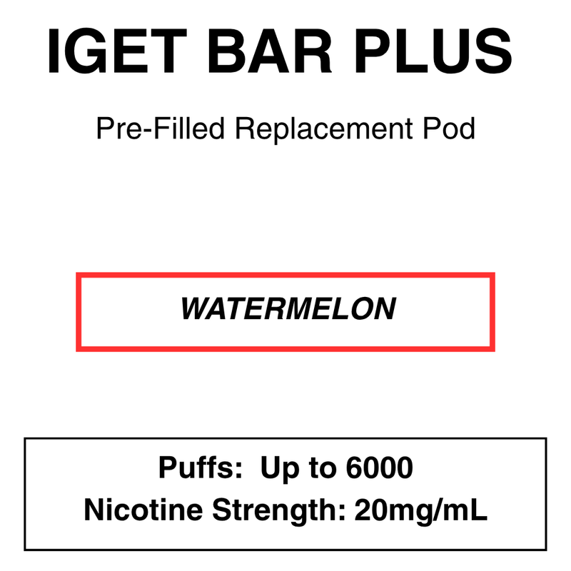 IGET BAR PLUS Replacement Pods | 6000 Puffs - NZ Vapez 
