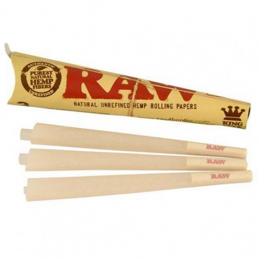 RAW Classic Unrefined Pre-roll Cone(3 per pack) - NZ Vapez 