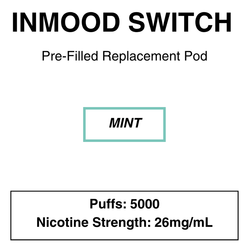 INMOOD Switch Replacement Pods -26mg (4%) - NZ Vapez 