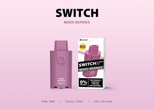 Berries | INMOOD Switch 5000 Puffs | Zero Nicotine - NZ Vapez 