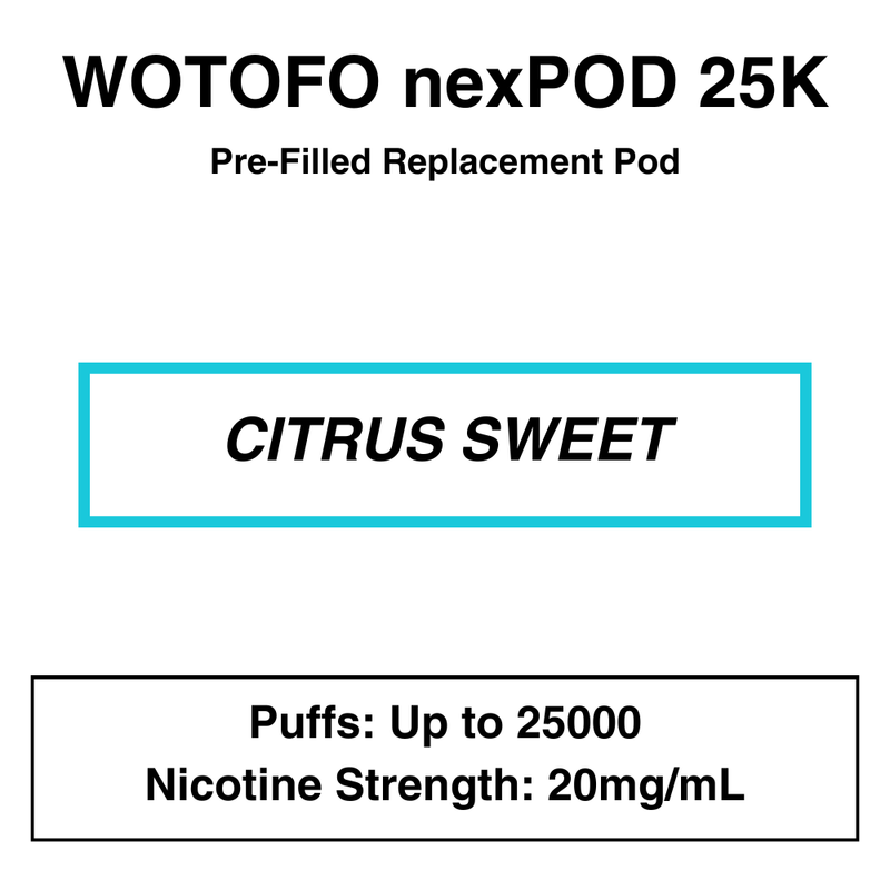 Wotofo Nexpod 25K Pre-Filled Pod Vape - NZ Vapez 