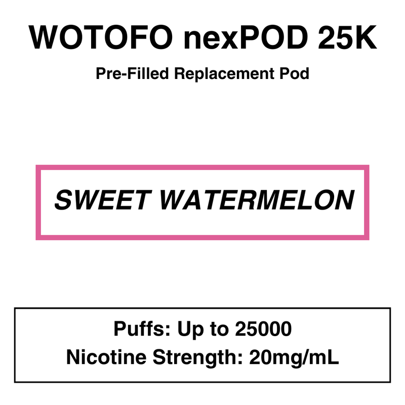 Wotofo Nexpod 25K Pre-Filled Pod Vape - NZ Vapez 