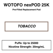 Wotofo Nexpod 25K Pre-Filled Pod Vape - NZ Vapez 