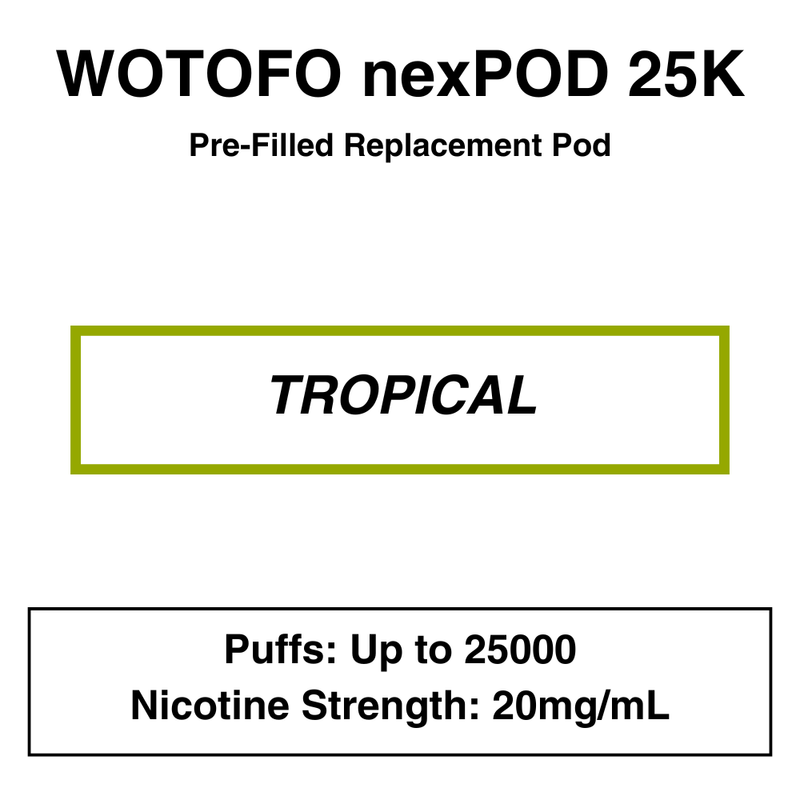 Wotofo Nexpod 25K Pre-Filled Pod Vape - NZ Vapez 