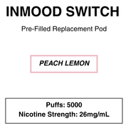 INMOOD Switch Replacement Pods -26mg (4%) - NZ Vapez 