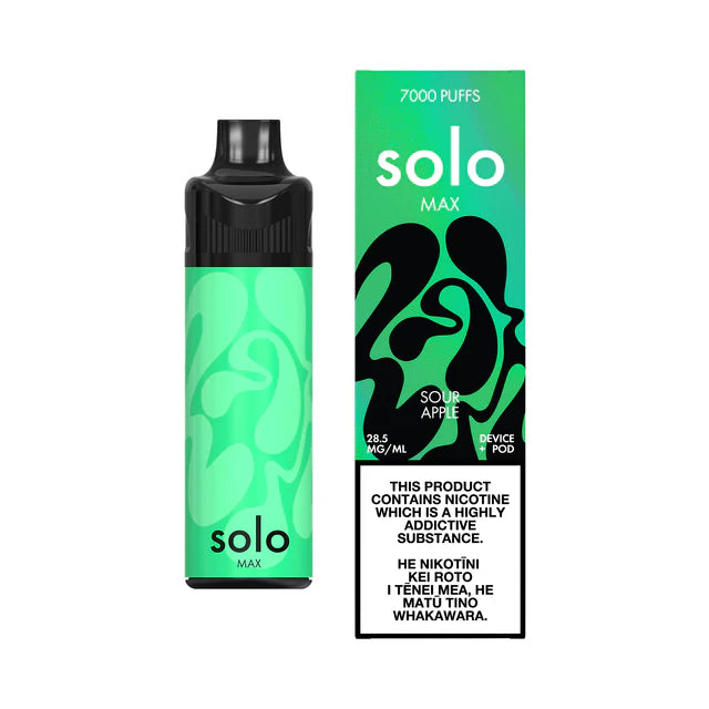 Sour Apple | solo MAX 7000 Puffs - NZ Vapez 