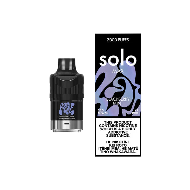 Blackberry Mint | solo MAX 7000 Puffs - NZ Vapez 