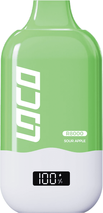 Loco R8000 Sour Apple - NZ Vapez 