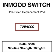 INMOOD Switch Replacement Pods -26mg (4%) - NZ Vapez 