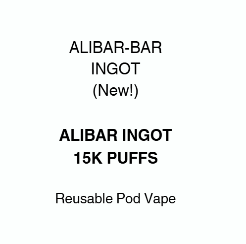 ALIBARBAR | INGOT 15K PUFFS NZ Vapez ALIBARBAR | INGOT 15K PUFFS NZ Vapez