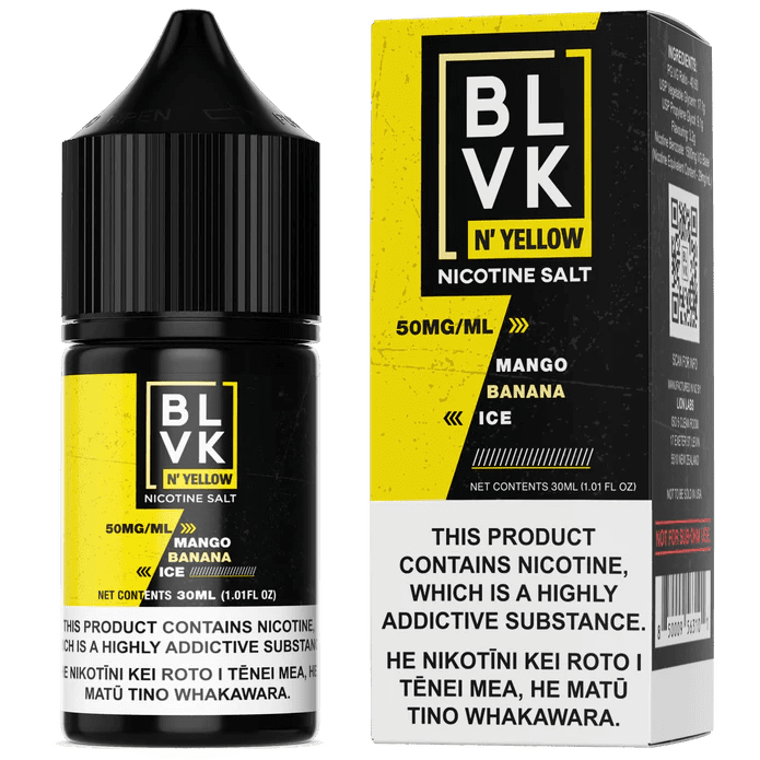 Mango Banana Ice by BLVK N' YELLOW Salts - NZ Vapez 