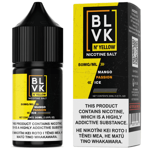 Mango Passion Ice by BLVK N' YELLOW Salts - NZ Vapez 