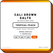 Caligrown Tropical Peach | Cali Grown Salts| 60ml - NZ Vapez 