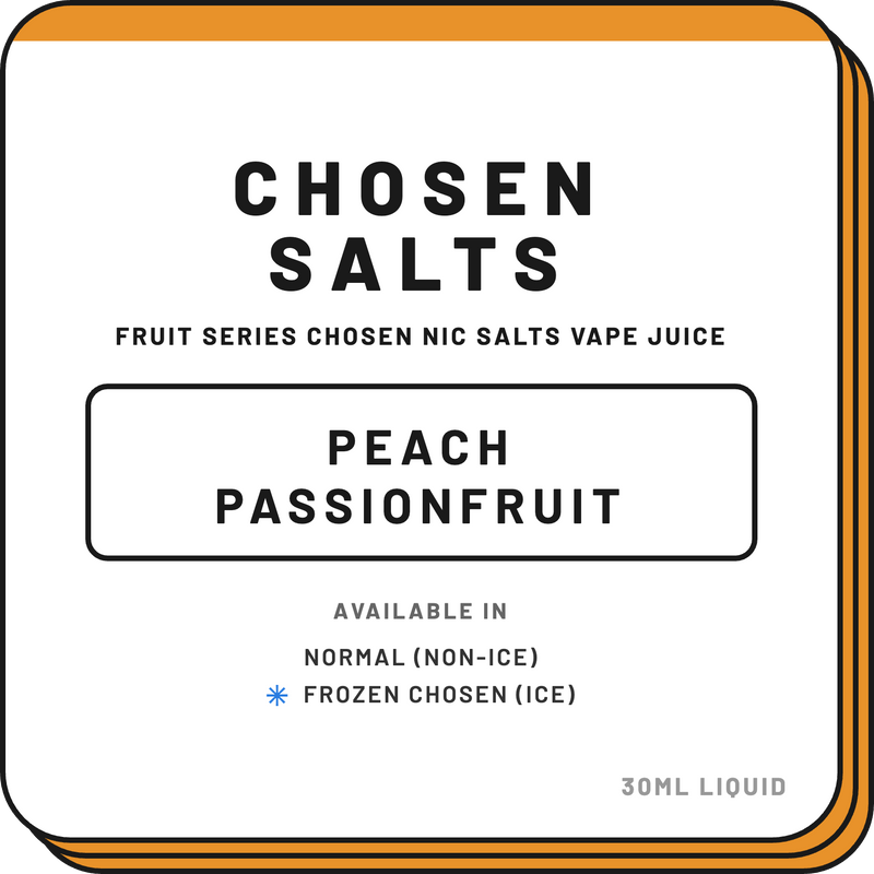 Peach & Passionfruit |Chosen Salts | 30ml - NZ Vapez 