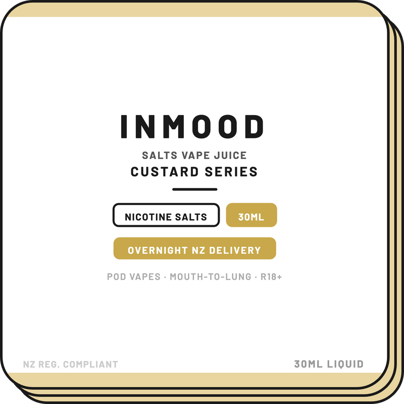 Custard Range | Inmood E-Liquid | 30ml - NZ Vapez 